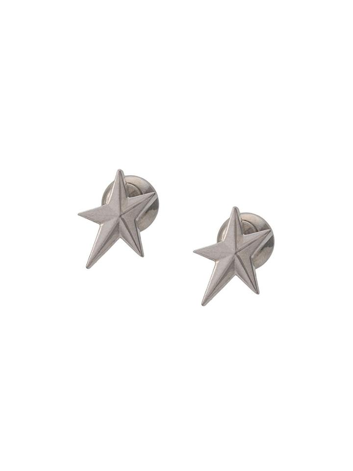 Mugler Star Stud Earrings - Silver