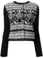 Giambattista Valli Floral Patterned Jacket, Women's, Size: 42, Black, Polyamide/cashmere/wool