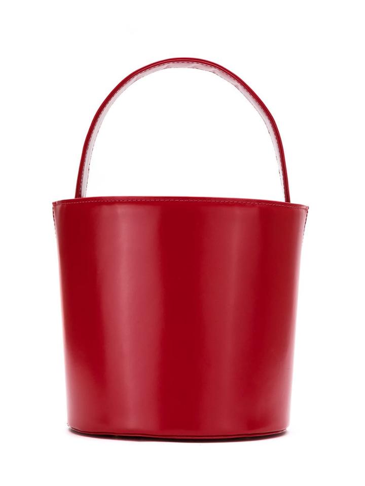 Sarah Chofakian Leather Bucket Bag - Red