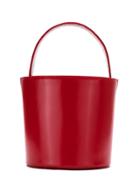 Sarah Chofakian Leather Bucket Bag - Red