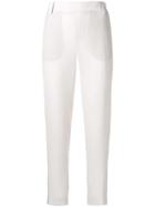 Vince Cropped Slim Fit Trousers - Neutrals