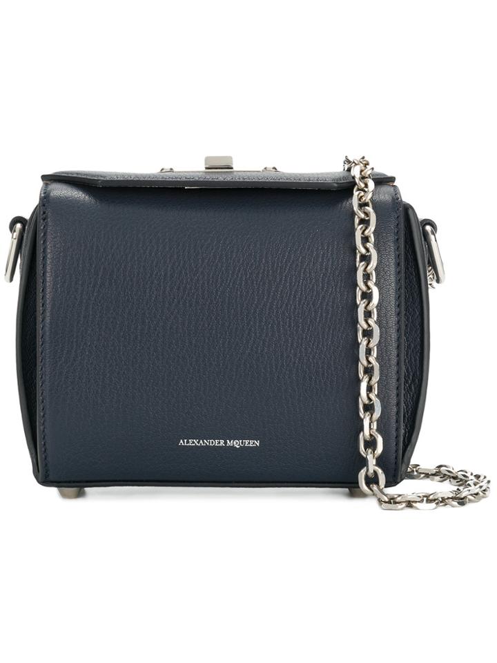 Alexander Mcqueen Box Bag - Blue