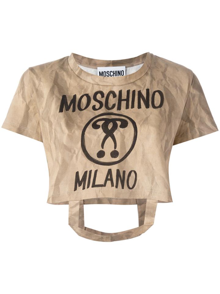Moschino Bag Handle T-shirt - Nude & Neutrals