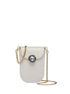 Miu Miu Crystal Embellished Mini Bag - White