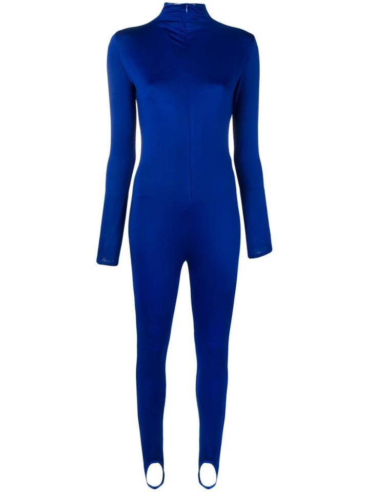 Atu Body Couture Stirrup Ankle Jumpsuit - Blue