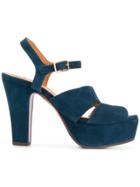 Chie Mihara Platform Sandals - Blue