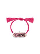 Shourouk 'athna' Love Bracelet, Women's, Pink/purple