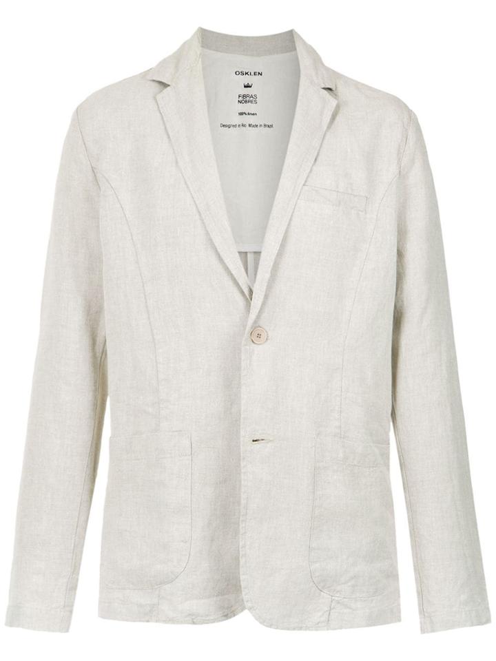 Osklen Patch Pockets Blazer - Neutrals