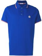Moncler Short Sleeved Polo Shirt - Blue