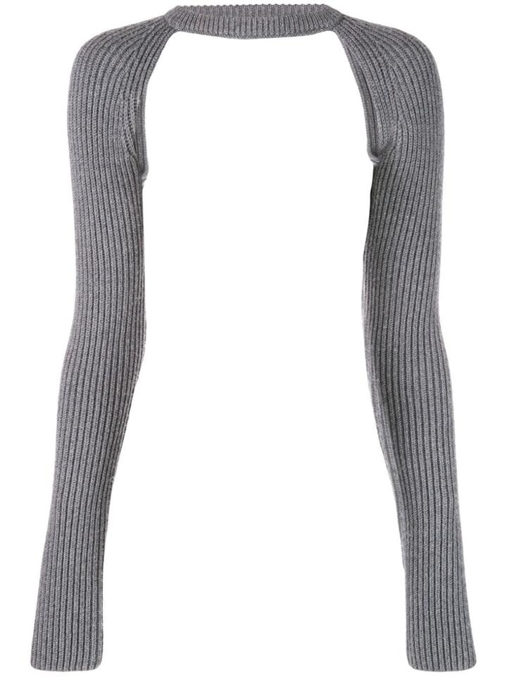 Proenza Schouler Heavy Knit Shrug - Grey