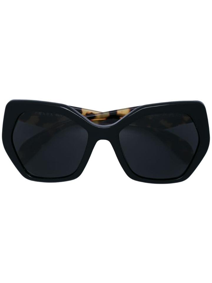 Prada Eyewear Heritage Tortoiseshell Sunglasses - Black