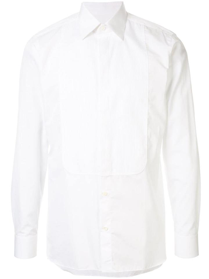 Ermenegildo Zegna Bib Detail Shirt - White