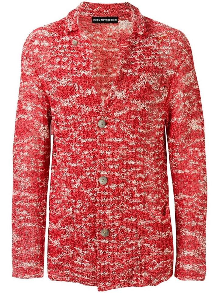 Issey Miyake Pre-owned Paper Knitted Cardigan - Pink