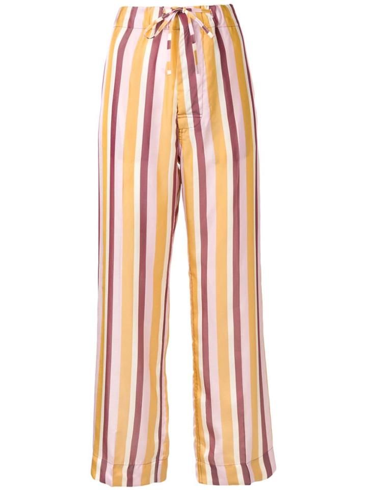 Marni Striped High-waisted Trousers - Pink
