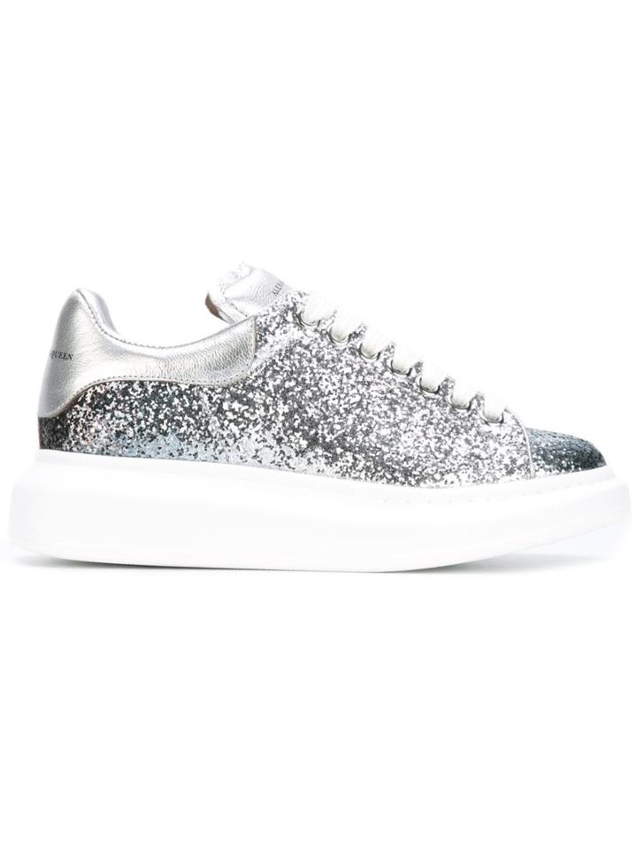 Alexander Mcqueen Glitter Extended Sole Sneakers