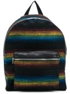 Amiri Zipped Striped Backpack - Multicolour