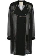 Marco De Vincenzo Crystal Embellished Blazer Dress - Black