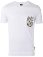 Fendi Double Pocket T-shirt, Men's, Size: 50, White, Cotton