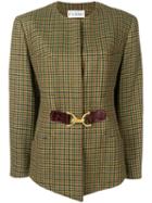 Gianfranco Ferré Pre-owned 1980's Pied De Poule Jacket - Green