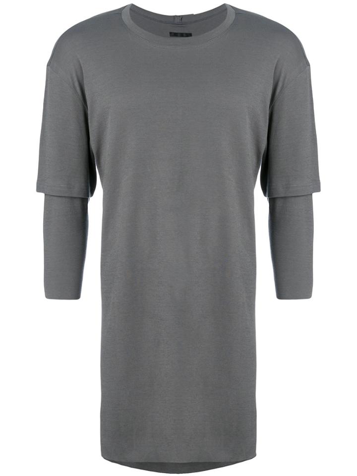 The Viridi-anne Layered T-shirt - Grey
