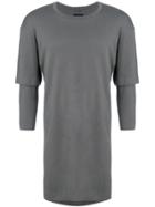 The Viridi-anne Layered T-shirt - Grey