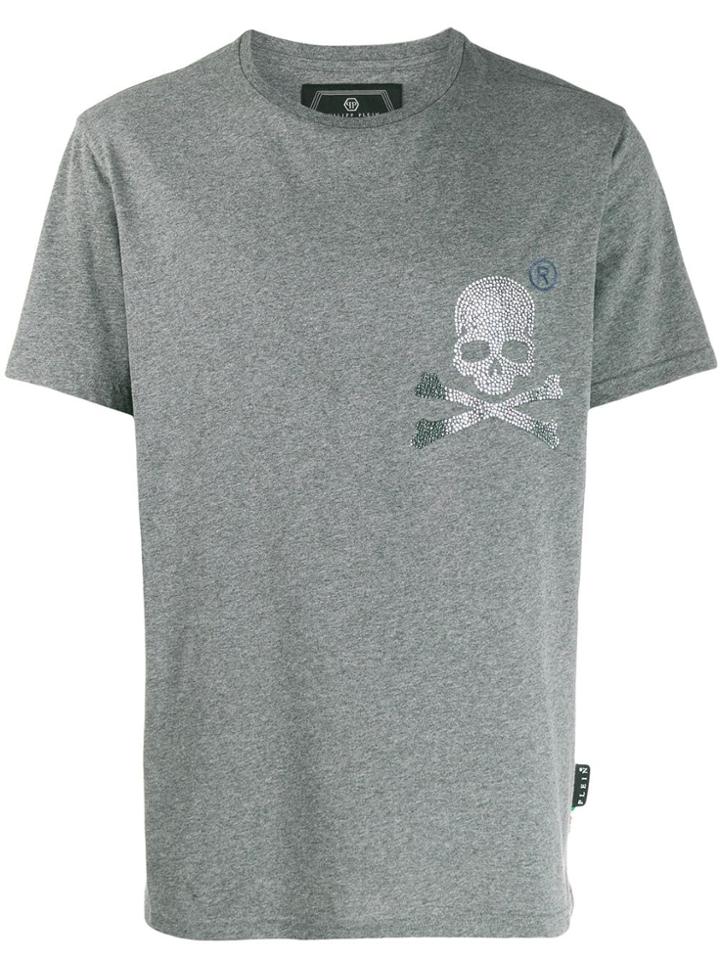 Philipp Plein Round Neck Skull T-shirt - Grey