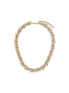 Susan Caplan Vintage 1960's Trifari Leaf Necklace - Gold