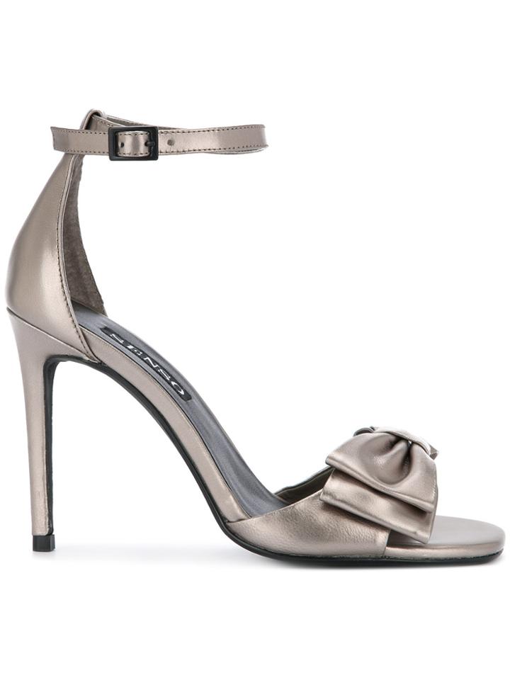 Senso Bow Stiletto Sandals - Metallic