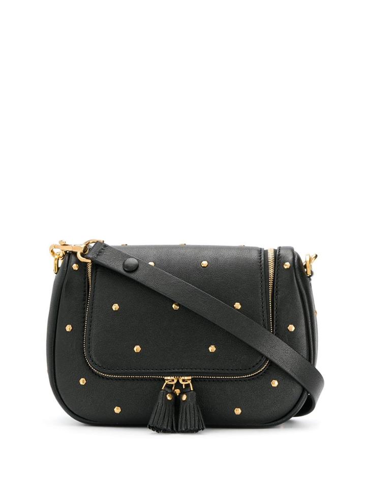Anya Hindmarch Round Studded Crossbody Bag - Black