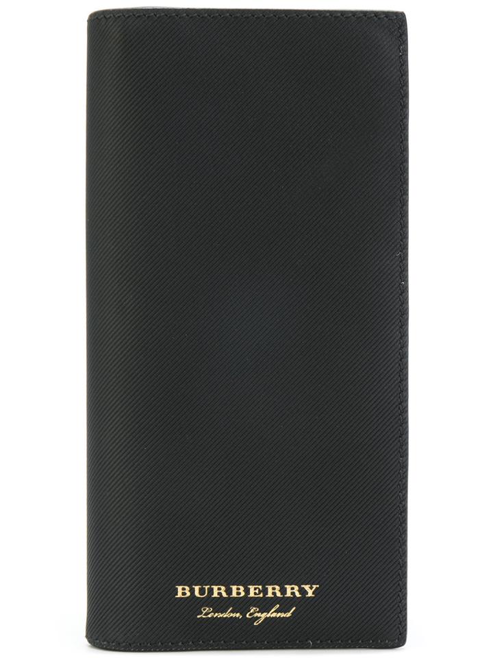 Burberry Logo Print Wallet - Black