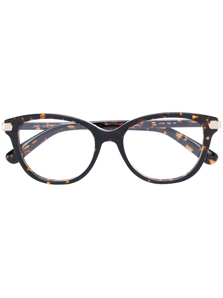 Jimmy Choo Eyewear Tortoiseshell Glasses - Black