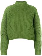 Isabel Marant - Farren Pullover - Women - Polyester/wool/alpaca - 36, Green, Polyester/wool/alpaca