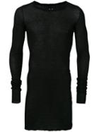 Rick Owens - Long Sleeve T-shirt - Men - Cotton - M, Black, Cotton