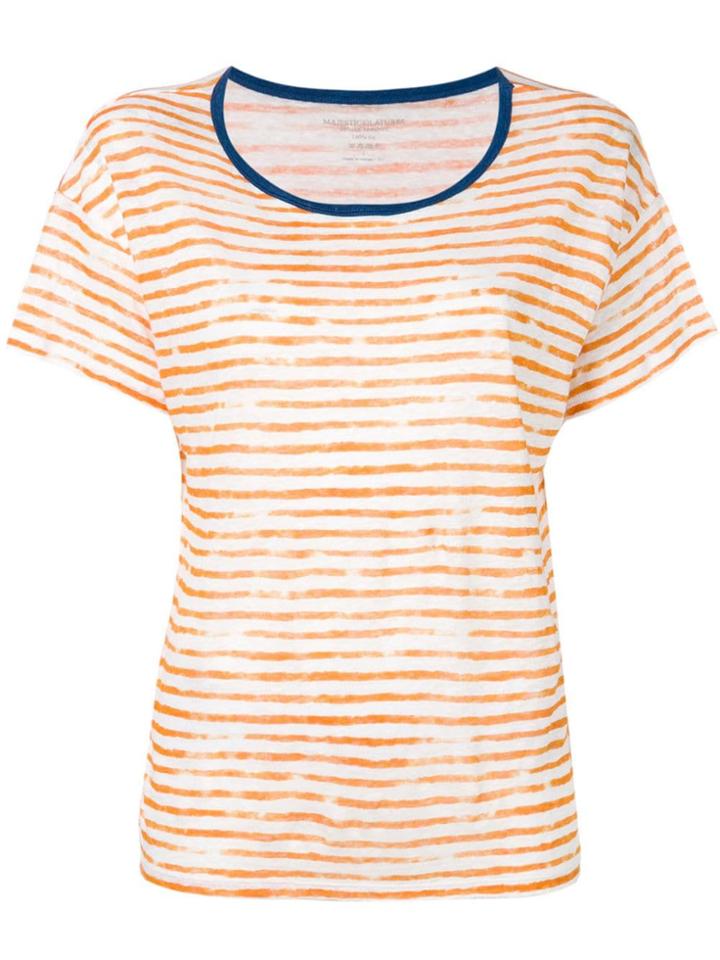 Majestic Filatures Painted Stripe T-shirt - Orange