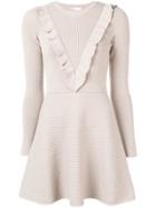 Red Valentino Fit-and-flare Knit Dress - Neutrals