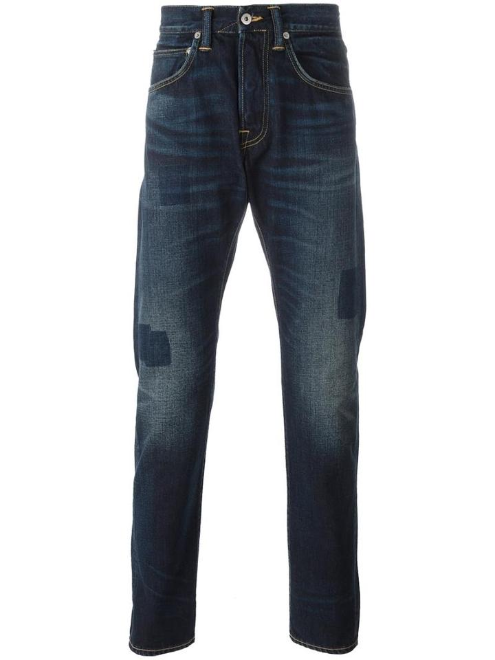 Edwin 'ed-55' Straight Leg Jeans, Men's, Size: 33, Blue, Cotton/polyester