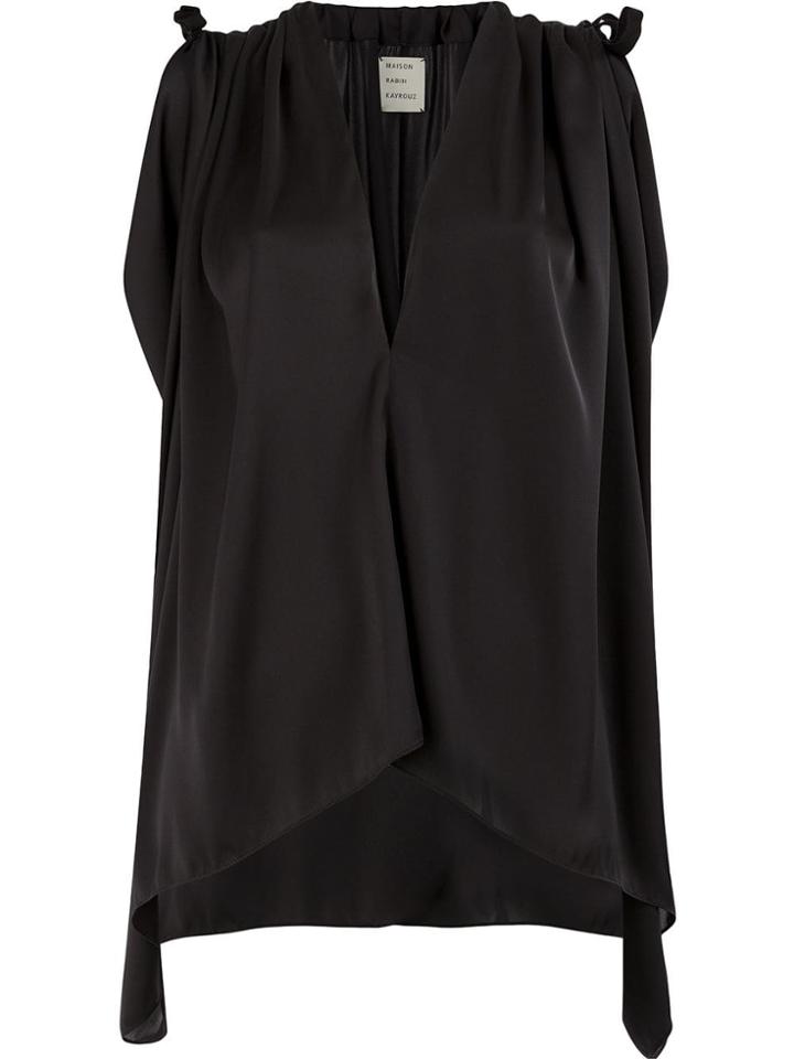 Maison Rabih Kayrouz Cape Blouse - Black