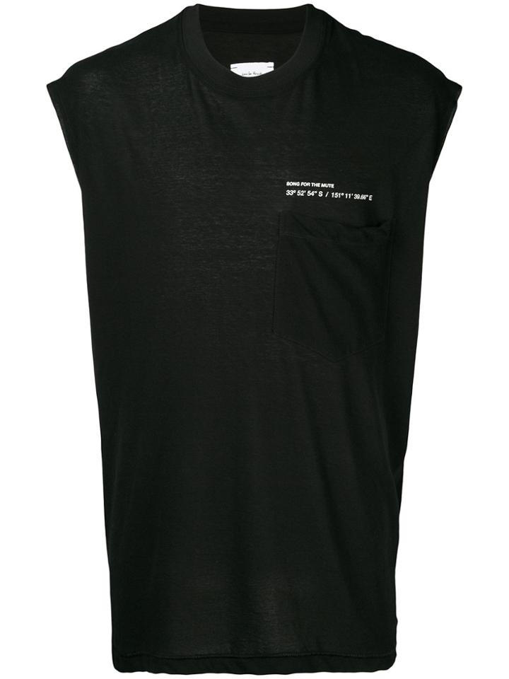 Song For The Mute Coordinates Sleeve-less Top - Black