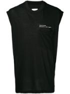 Song For The Mute Coordinates Sleeve-less Top - Black