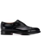 Santoni Patent Derby Shoes - Blue