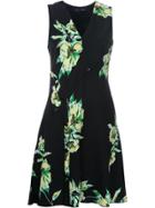 Proenza Schouler Sleeveless Floral Print Dress - Black