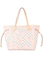 Louis Vuitton Pre-owned 2017 Neverfull Mm Tote - White, Pink