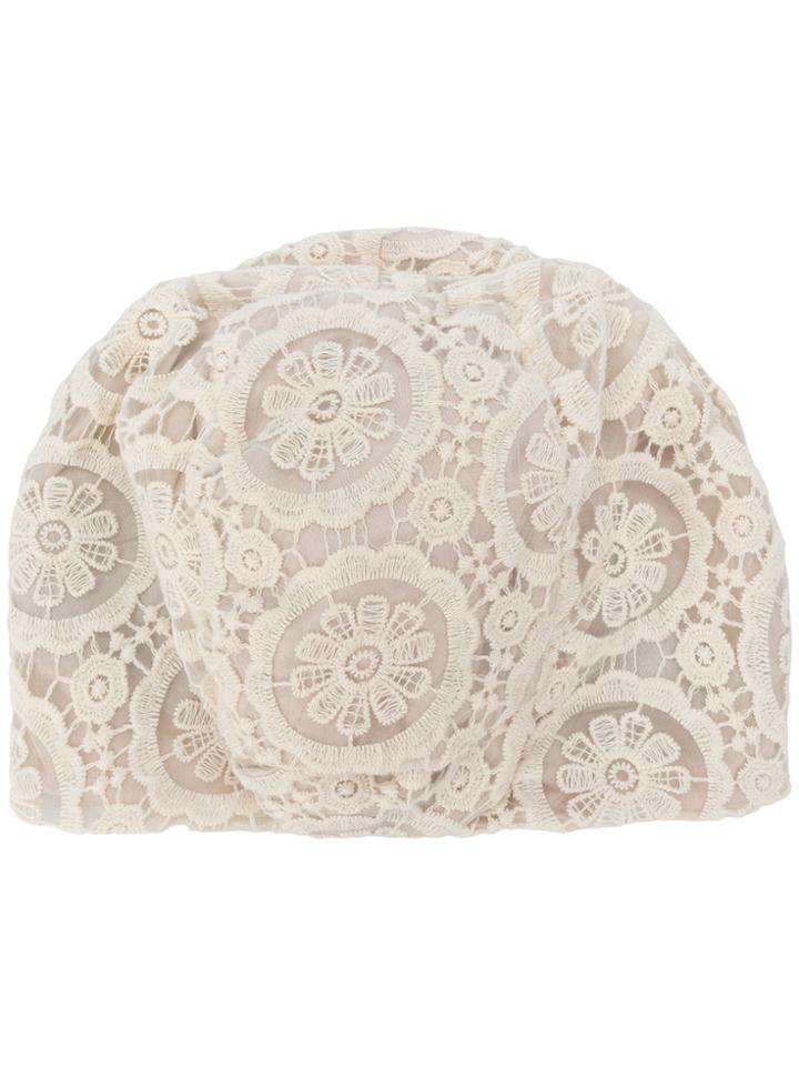 Antonio Marras Lace-embroidered Fitted Hat - White