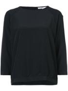 Tibi Essentials Banded Sweatshirt - Black