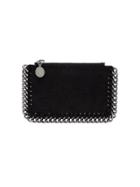 Stella Mccartney Chain Detail Zipped Cardholder - Black