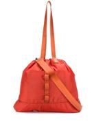 Ymc Drawstring Parachute Tote Bag - Orange