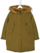 Freedomday Junior Teen Faux-fur Collared Parka - Green