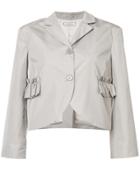 Nina Ricci Cropped Boxy Jacket - Grey