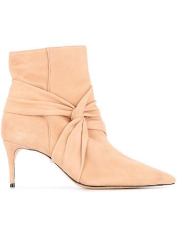 Schutz Knot Detail Ankle Boots - Neutrals