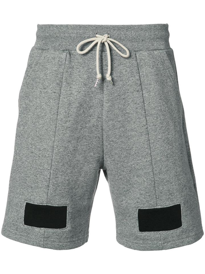 John Elliott - Basic Panelled Shorts - Men - Cotton/polyester - Xl, Grey, Cotton/polyester